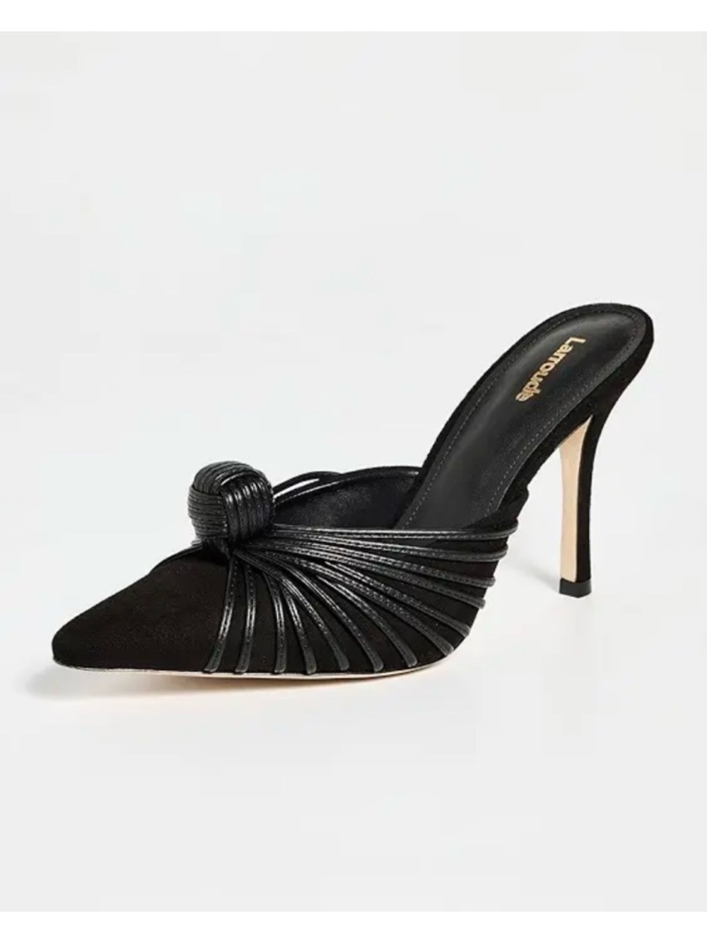 New Larroude Valerie Stiletto Pump Black Sz 10